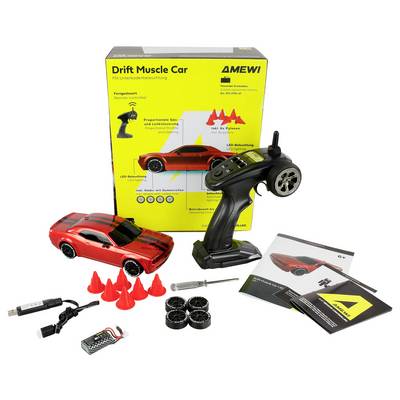 Amewi Muscle Car Onroad/Drift Rot 1:20 RC Einsteiger Modellauto Elektro Straßenmodell Allradantrieb (4WD) RtR 2,4 GHz mi-6