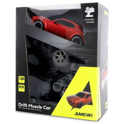 Amewi Muscle Car Onroad/Drift Rot 1:20 RC Einsteiger Modellauto Elektro Straßenmodell Allradantrieb (4WD) RtR 2,4 GHz mi-8