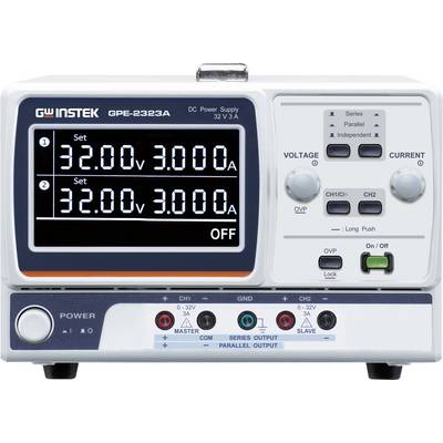 GW Instek GPE-2323A 192 W Zweikanal Liner DC-Netzteil Labornetzgerät, einstellbar 192 W fernsteuerbar, Master-Funktion, -0