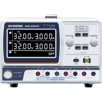 GW Instek GPE-3323A 217 W Dreikanal Liner DC-Netzteil Labornetzgerät, einstellbar 217 W fernsteuerbar, Master-Funktion, -0