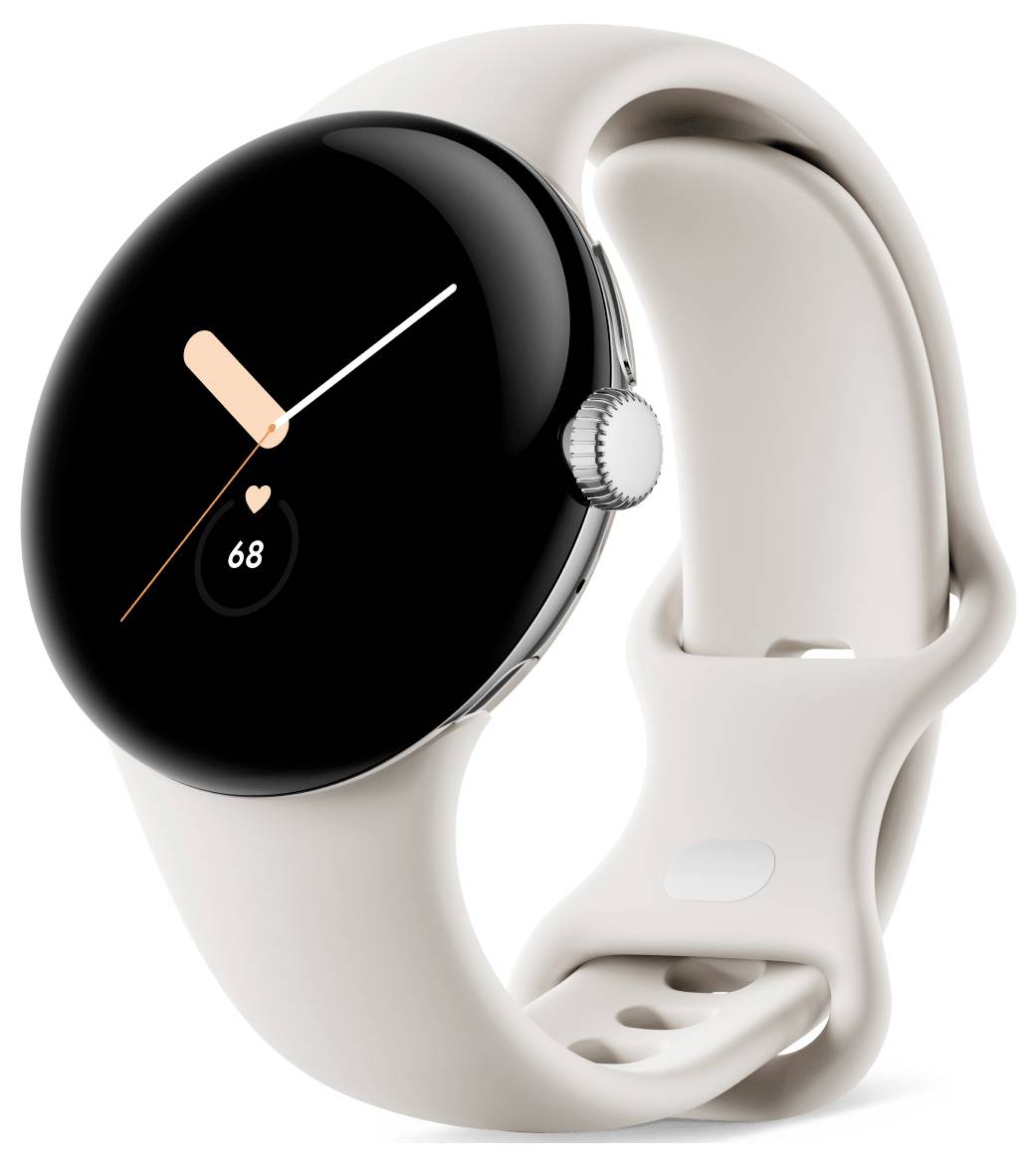 Google Pixel Watch LTE (DE) Smartwatch L Weiß-1