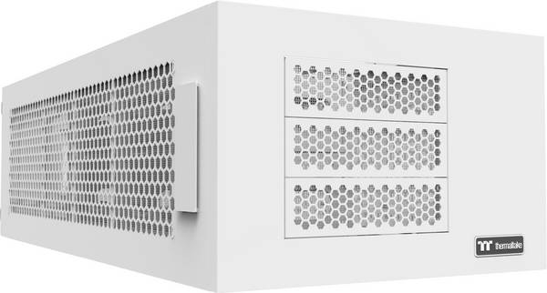 Thermaltake AX100 Snow White Desktop Sockel  Schnee-Weiß Seitenfenster