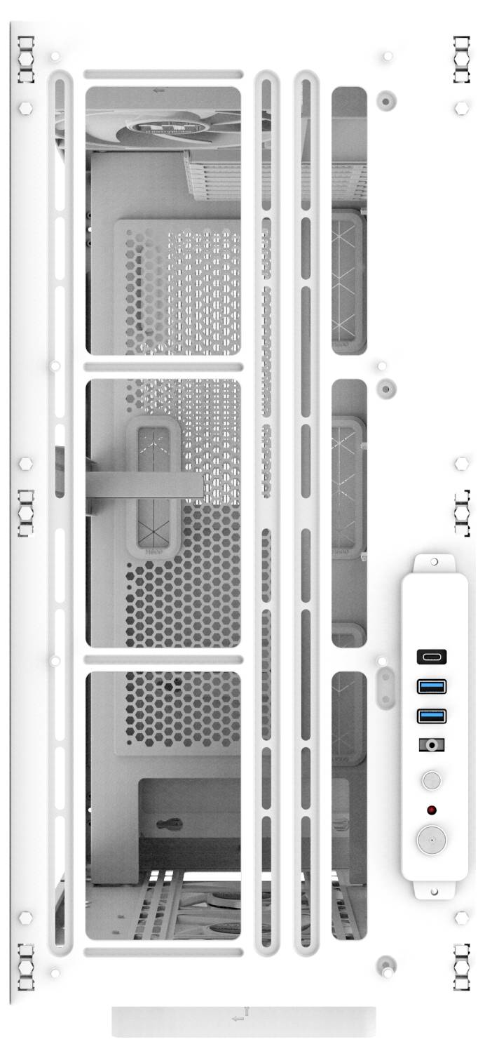 Thermaltake AX500 Snow White Full Tower Gaming-Gehäuse Schnee-Weiß-16