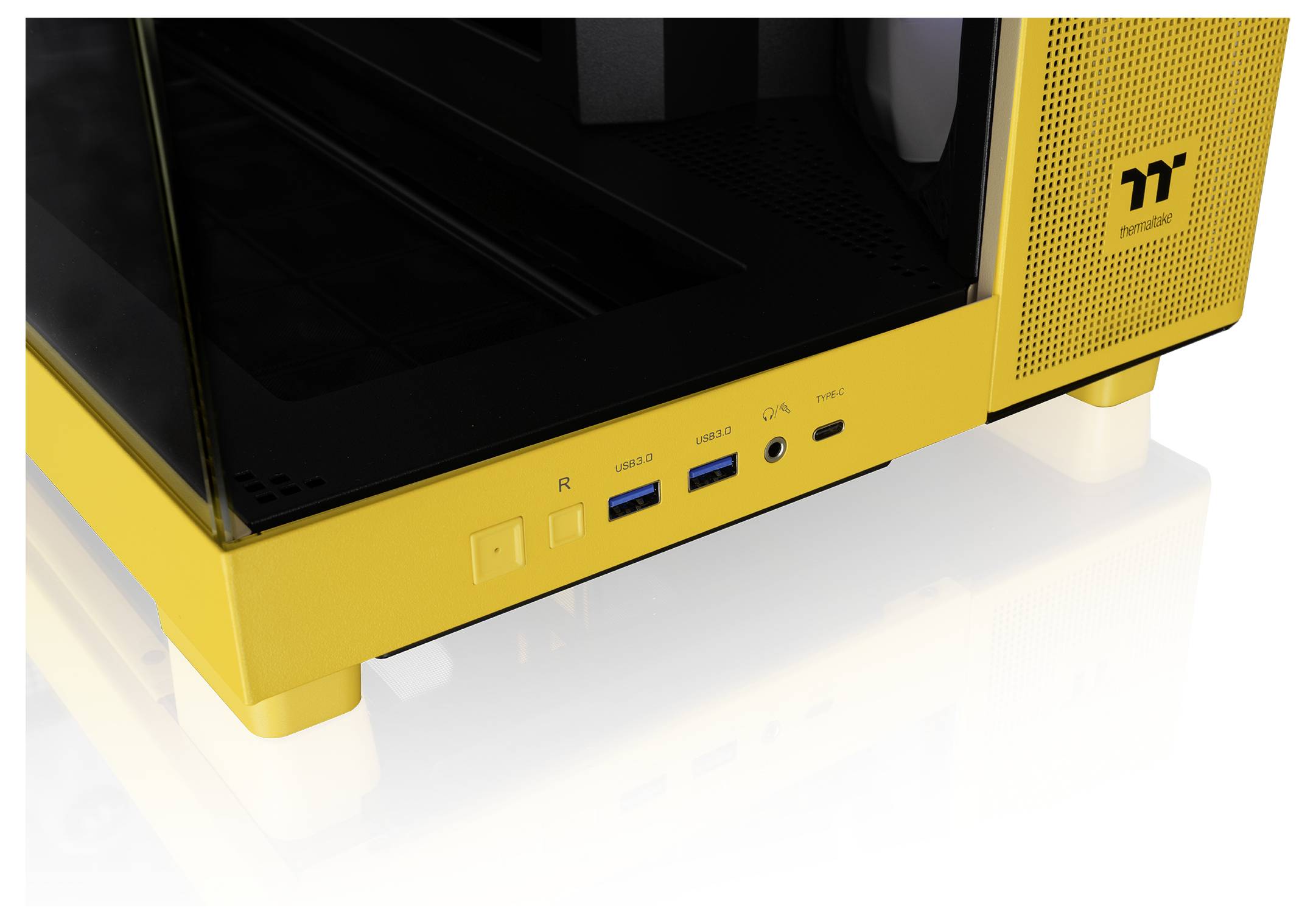 Thermaltake View 380 XL TG ARGB Bumblebee Midi-Tower PC-Gehäuse Gelb-9