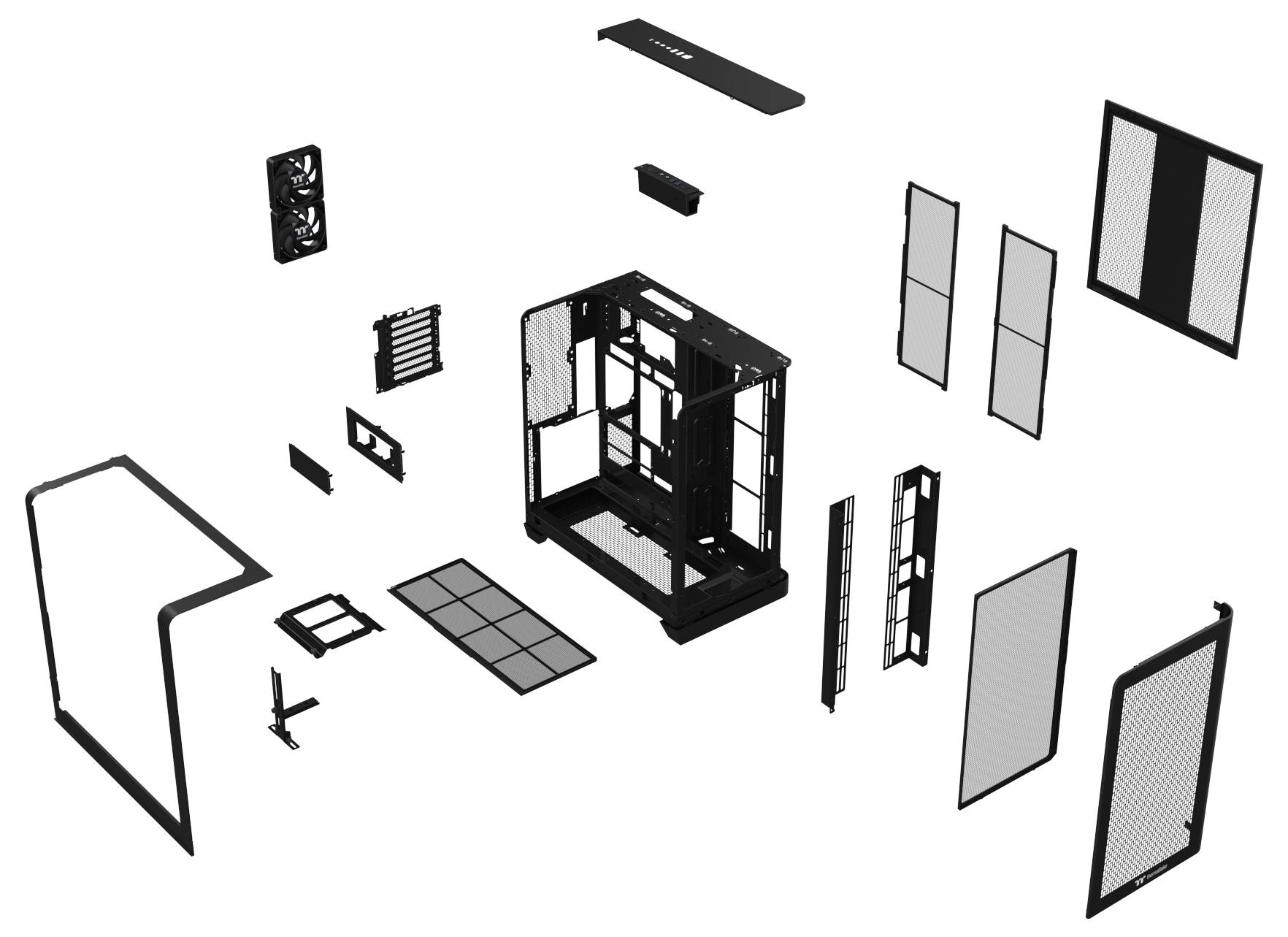 Thermaltake View 390 Air Black Midi-Tower PC-Gehäuse Schwarz-24