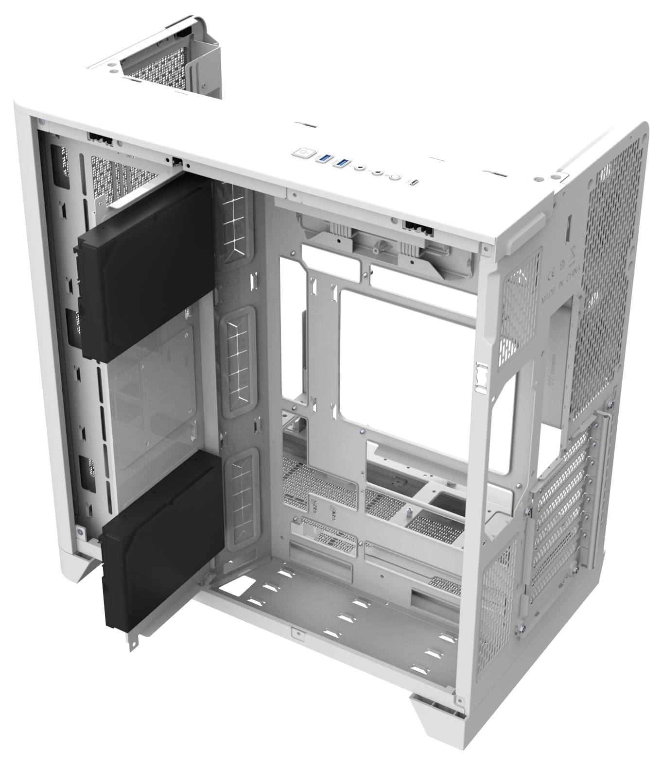 Thermaltake View 390 Air Snow White Midi-Tower PC-Gehäuse Schnee-Weiß-25