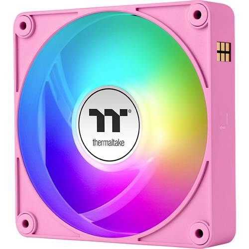 Thermaltake CT120 EX Reverse ARGB Sync PC Cooling Fan Pink 3 Pack PC-Gehäuse-Lüfter Pink (B x H x T) 120 x 120 x 25 mm