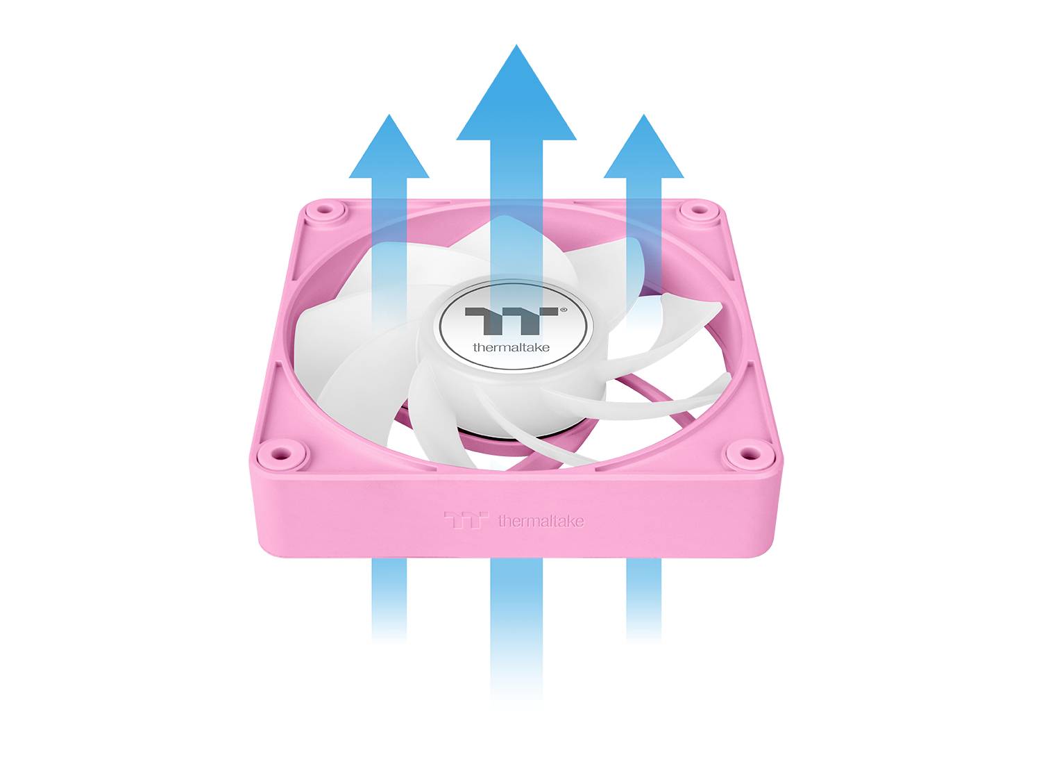 Thermaltake CT140 EX Reverse ARGB Sync PC Cooling Fan Pink 3 Pack PC-Gehäuse-Lüfter Pink (B x H x T) 120 x 120 x 25 mm-17