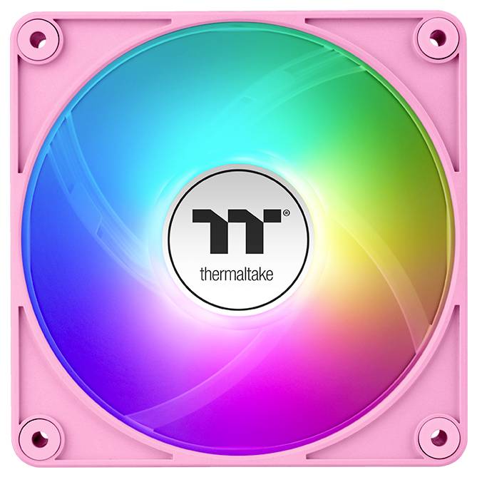 Thermaltake CT140 EX Reverse ARGB Sync PC Cooling Fan Pink 3 Pack PC-Gehäuse-Lüfter Pink (B x H x T) 120 x 120 x 25 mm-1