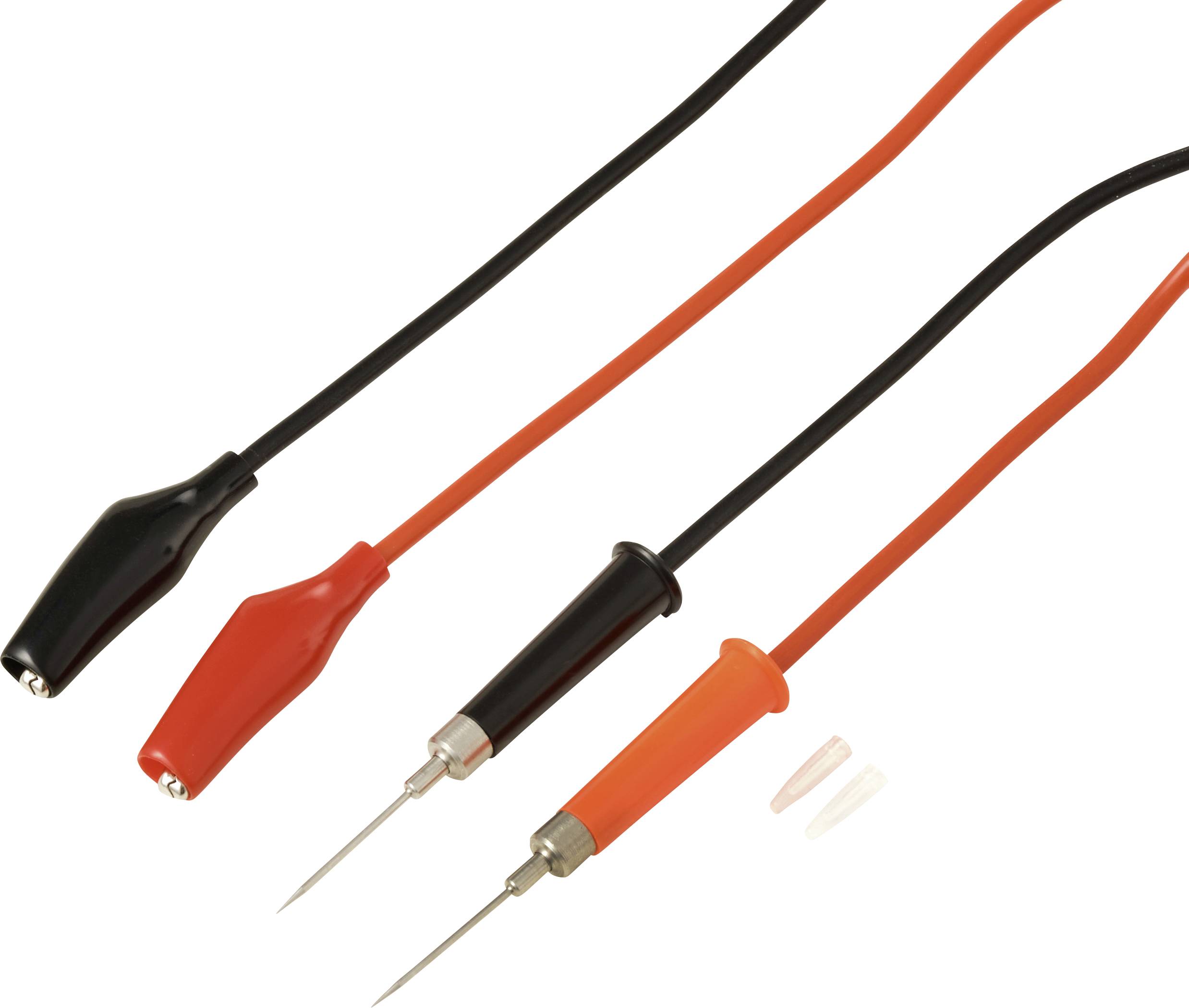 VOLTCRAFT MSL-310 Messleitung Stiftkontakt zu Krokoklemme 1 m 1 Paar