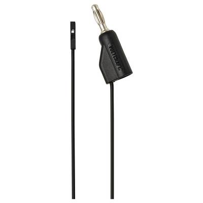 VOLTCRAFT MSL-315 schwarz Messleitung Stecker 4 mm Buchse 0.64 mm 1 m Schwarz 1 St.-1