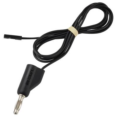 VOLTCRAFT MSL-315 schwarz Messleitung Stecker 4 mm Buchse 0.64 mm 1 m Schwarz 1 St.-2