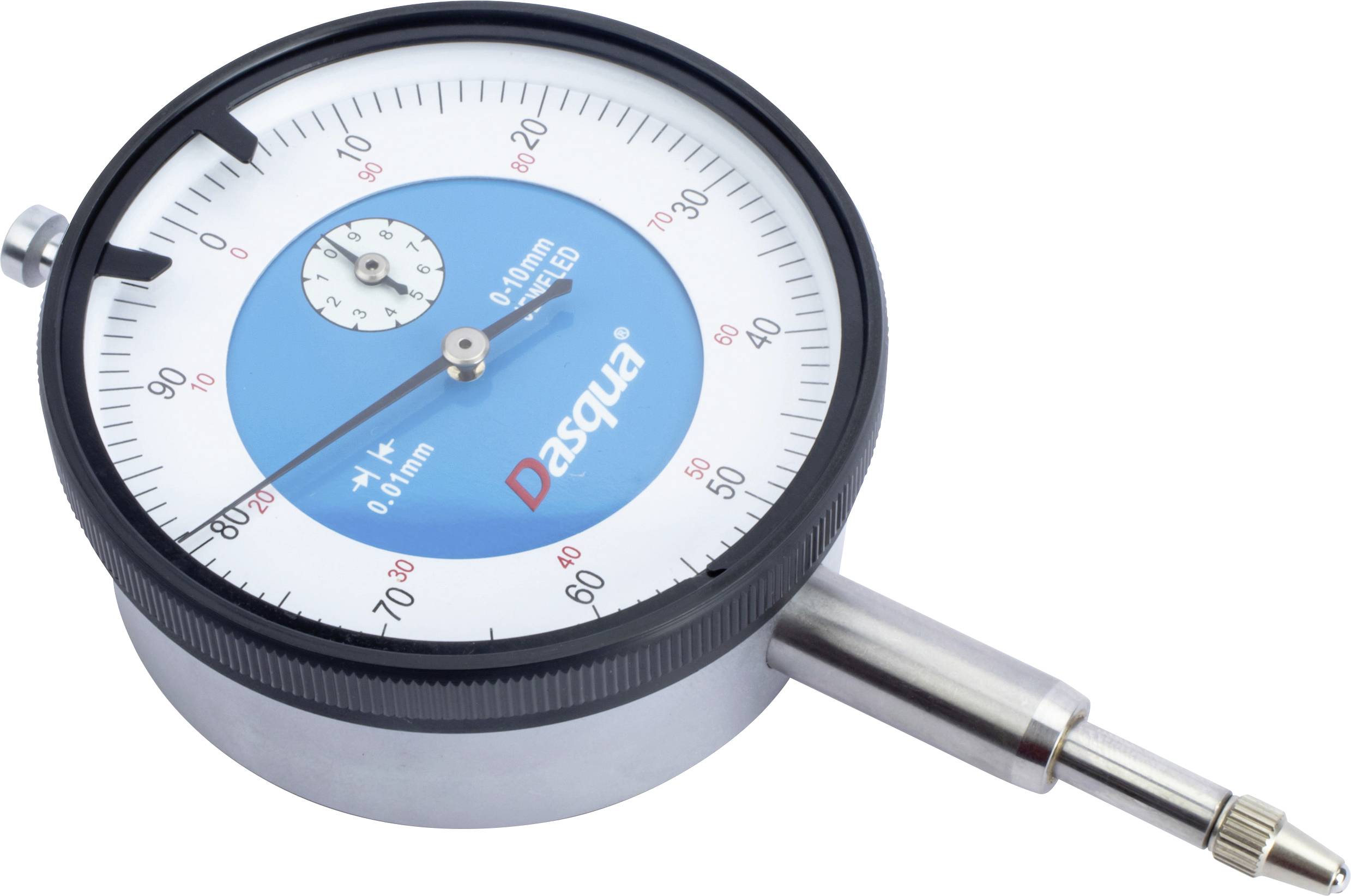 Dasqua 5111-0000 Meetklok Met controlemaat 10 mm Aflezing: 0.01 mm