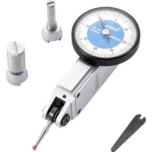 Dasqua 5221-1129-A Stoßfeste Messuhr mit Kontrollmaß 0.8 mm Ablesung: 0.01 mm