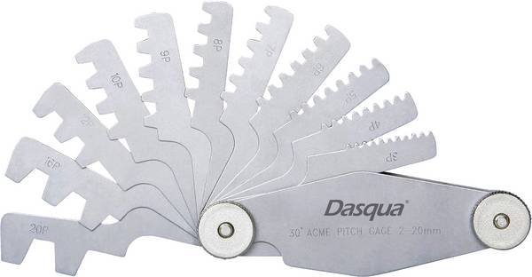 Dasqua 1041-0105 Einstelllehre 2 - 20 mm Anzahl Blätter: 12