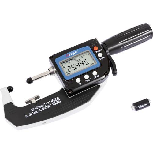 Dasqua 4105-0010 Digitales Dickenmessgerät (L x B) 180 mm x 68 mm mit digitaler Anzeige 50 mm Ablesung: 0.001 mm