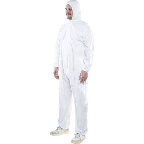 Wolfcraft 4971000 Einwegoverall, Größe L Kleider-Größe: L Weiß