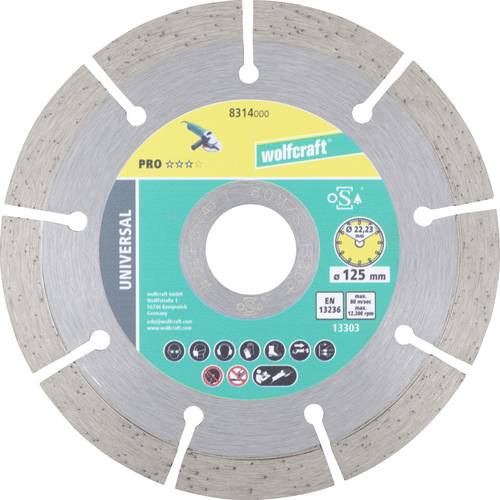 Wolfcraft 8314000 Diamanttrennscheibe 125 mm 1 St.