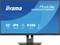 Iiyama ProLite XUB3297QSNP Monitor mit blauem Hintergrund. Merkmale: 32-Zoll-Bildschirm, IPS, Auflösung 2560x1440, USB-C, 95W, KVM-Switch.
