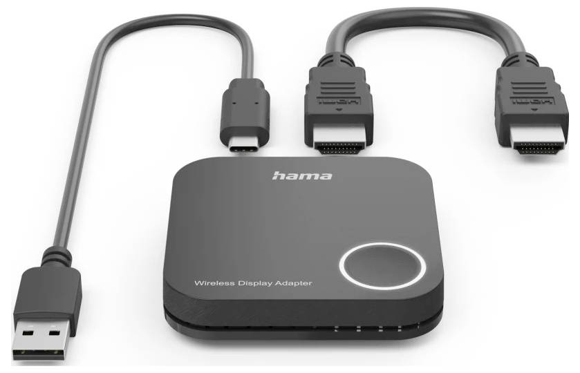 Hama Wireless-Display-Adapter, HDMI™, Full-HD 1080p, inkl. Kabel Drahtloses Full HD Präsentationssystem 30 m 1920 x 1080-2