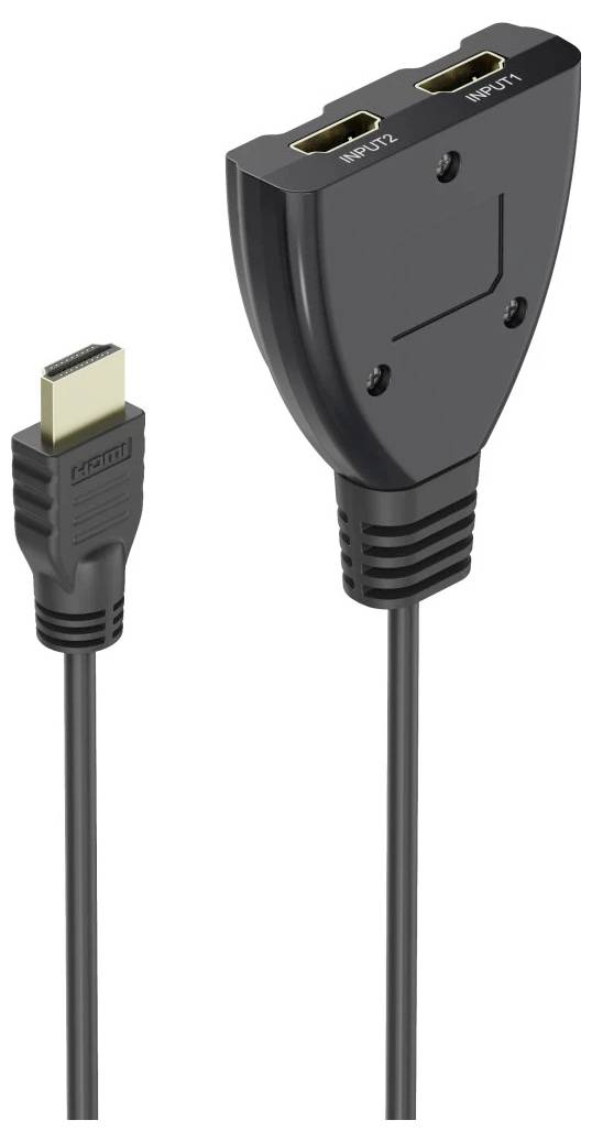 hama 00205323 4K HDMI™-Umschalter 2x1, 2x HDMI™-Buchse - 1x HDMI™-Stecker-1