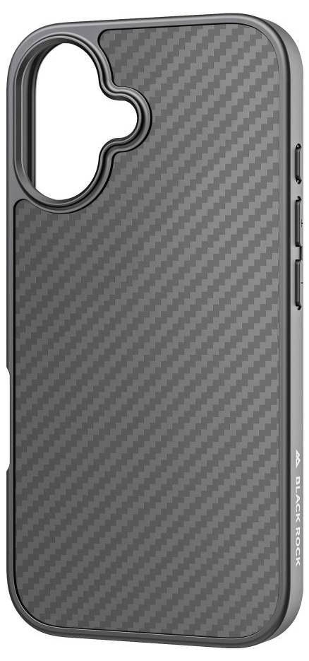 Black Rock Cover "Robust Carbon" für Apple iPhone 16, Schwarz Cover Apple iPhone 16 Schwarz 1600RRC02-1