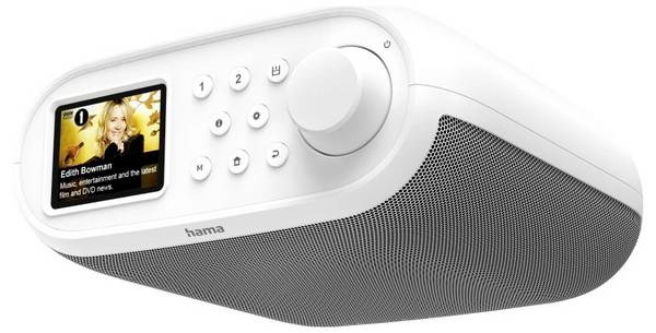 hama 00054259 Digitalradio "DIR400", DAB+/Internetradio/Bluetooth® RX/App, Wecker, Weiß
