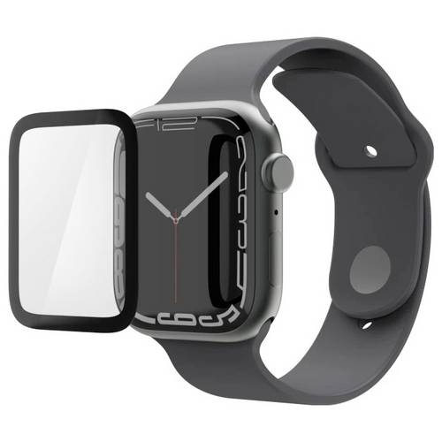hama 00210940 Displayschutz Super Hybrid für Apple Watch 10, 42 mm, Montagehilfe