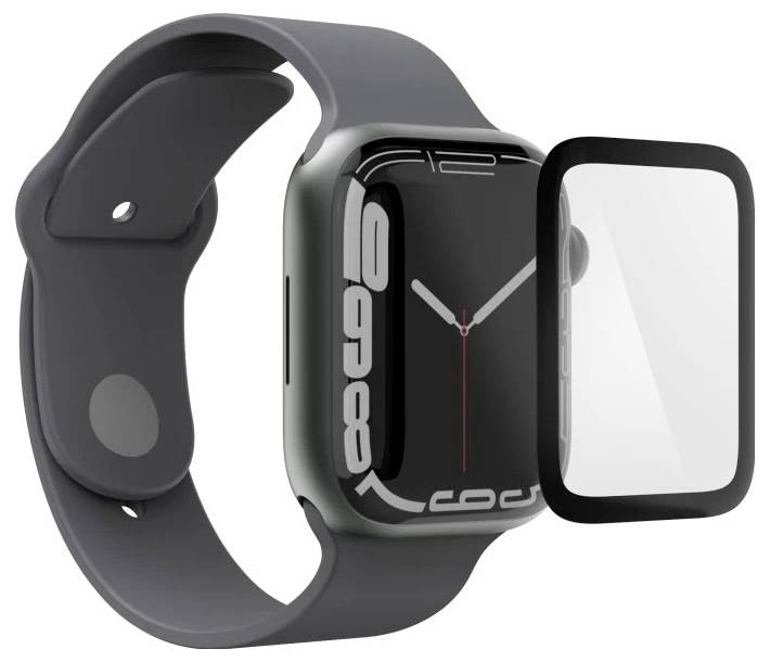 hama 00210941 Displayschutz "Super Hybrid" für Apple Watch 10, 46 mm, Montagehilfe-2