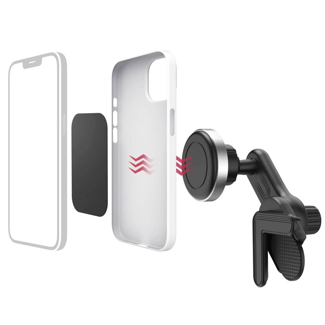 hama 00201988 Handyhalterung für Tesla Model 3/Y, magnetisch, 360 Grad drehbar, universal-5