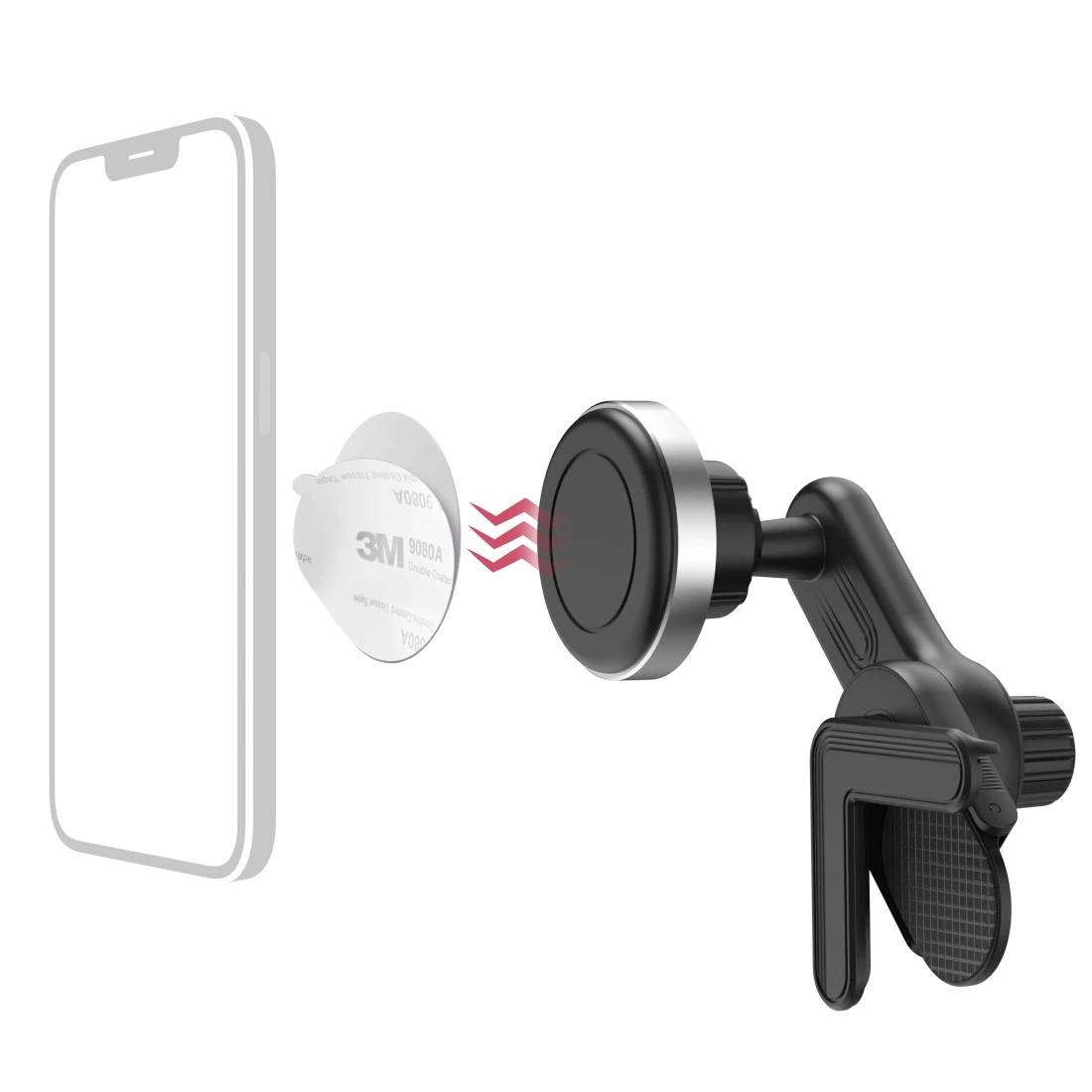 hama 00201988 Handyhalterung für Tesla Model 3/Y, magnetisch, 360 Grad drehbar, universal-6