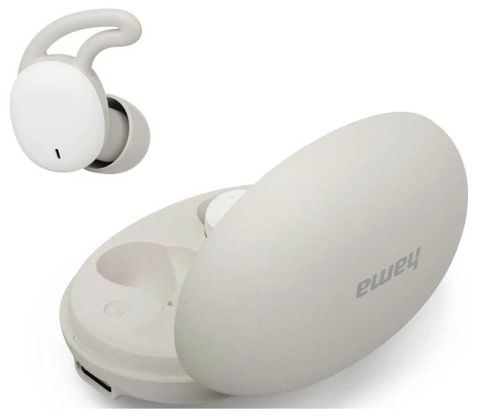 hama 00184181 Bluetooth®-Kopfhörer "Spirit Calm", TWS, In-Ear, Schlafkopfhörer, Weiß/Grau-3