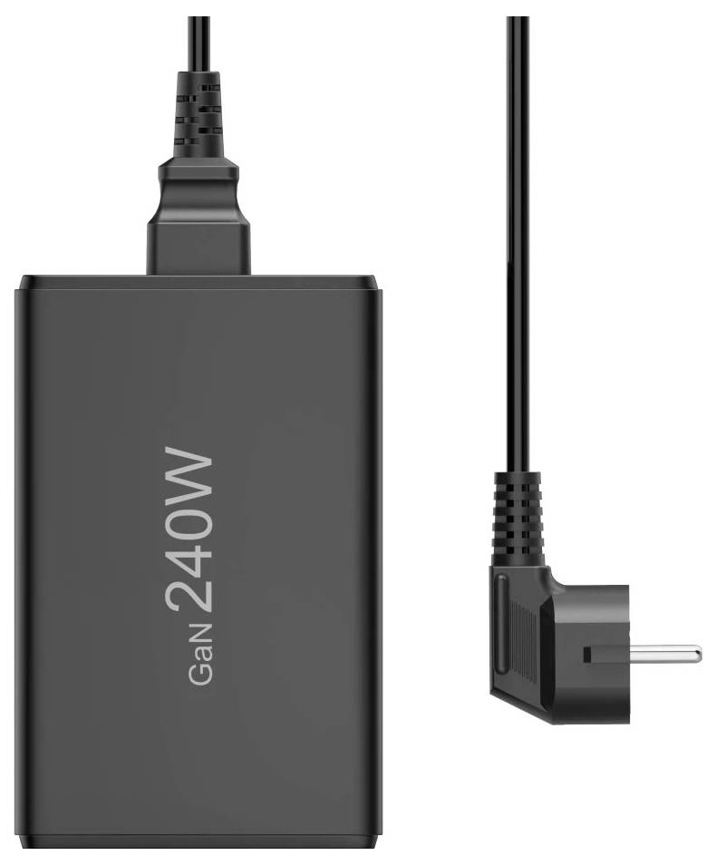 hama 00201977 USB-Ladestation 5 Ports, GaN, Schnellladegerät, 4xUSB-C, 1xUSB-A, PD, 240 W-3