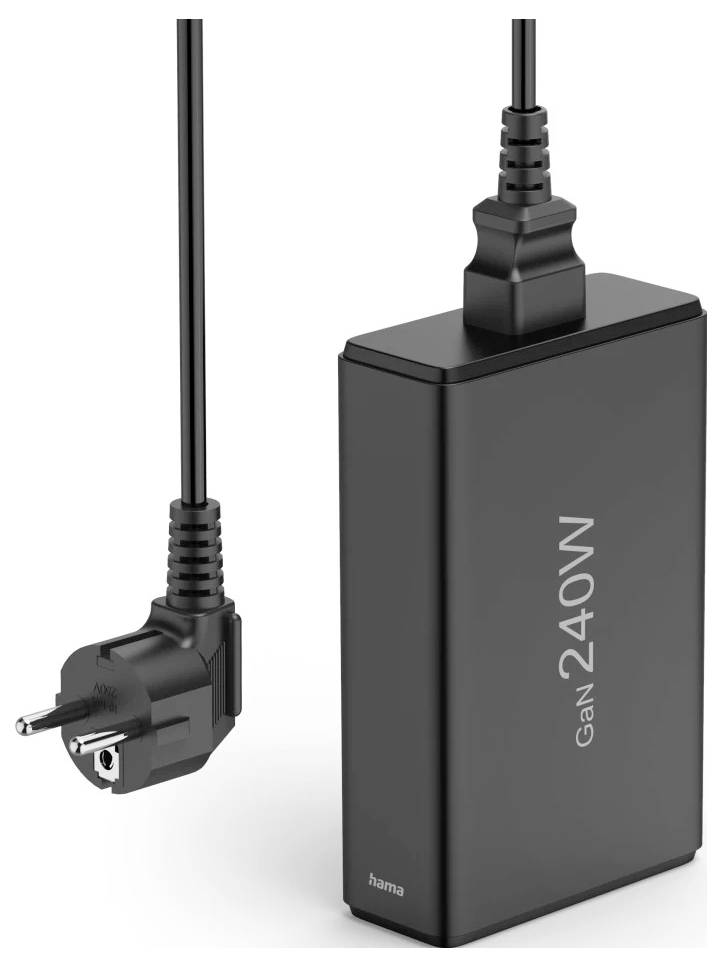 hama 00201977 USB-Ladestation 5 Ports, GaN, Schnellladegerät, 4xUSB-C, 1xUSB-A, PD, 240 W-4