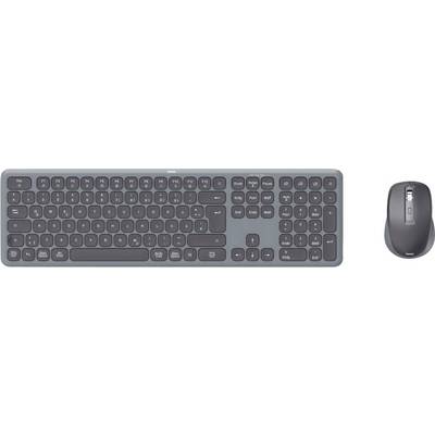 Hama Multi-Device-Tastatur-Maus-Set "WKM-550", kabellos, Funk/BT, SW, QWERTZ DE Kabellos Tastatur, Maus-Set Geräuscharme-0