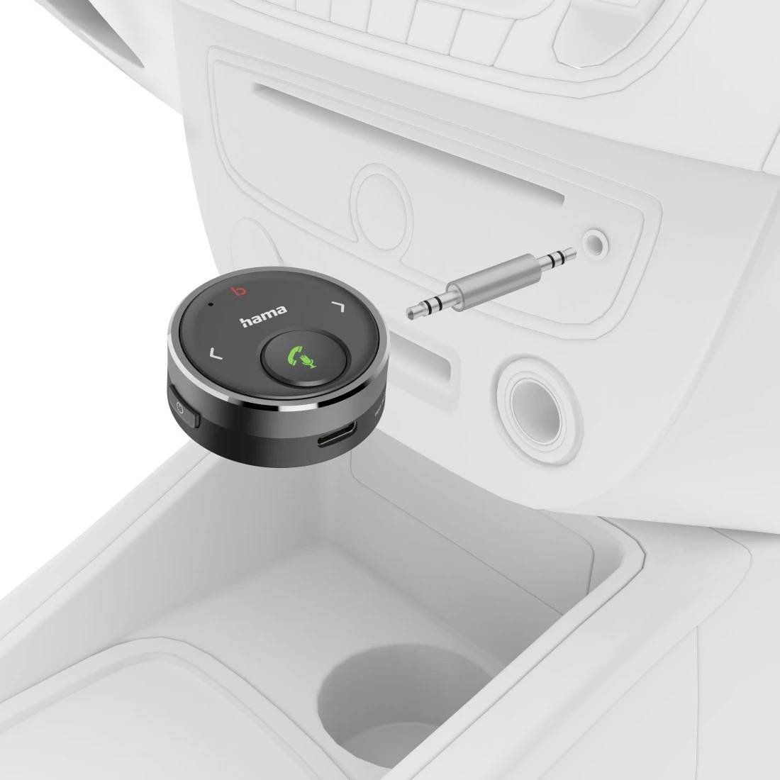 hama 00014173 Bluetooth®-Receiver für Kfz, 3,5-mm-Stecker, Sprachsteuerung, Freisprechen-3