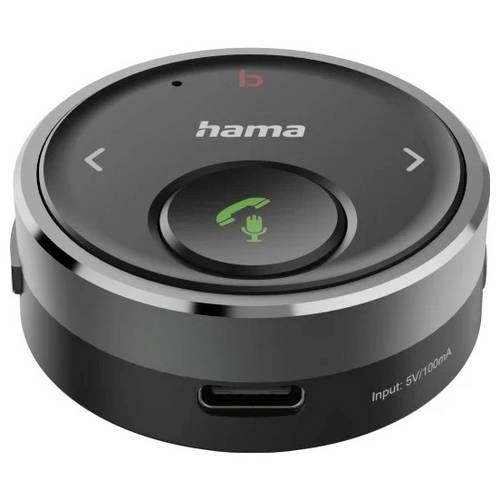 hama 00014173 Bluetooth®-Receiver für Kfz, 3,5-mm-Stecker, Sprachsteuerung, Freisprechen