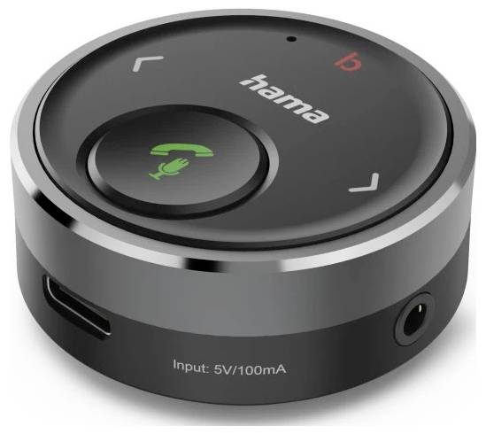 hama 00014173 Bluetooth®-Receiver für Kfz, 3,5-mm-Stecker, Sprachsteuerung, Freisprechen-2