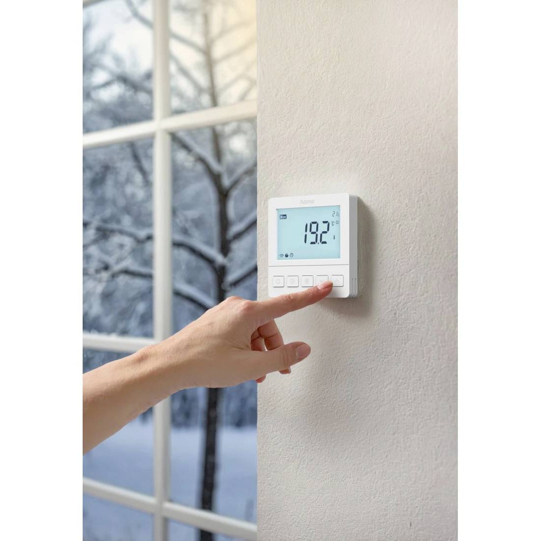 hama 00176629 Smartes Fußbodenheizungs-Thermostat, Unterputz, per App/Sprache steuern-4