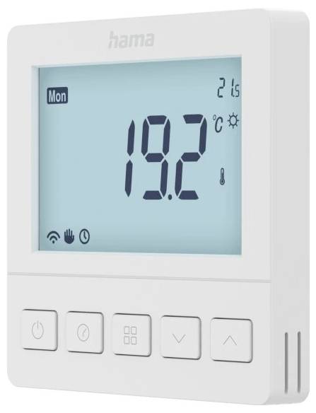 hama 00176629 Smartes Fußbodenheizungs-Thermostat, Unterputz, per App/Sprache steuern-1