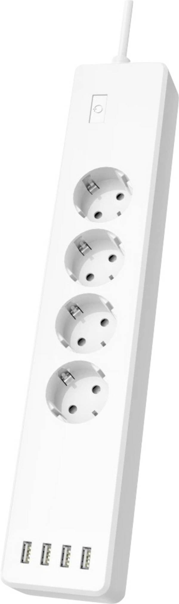 hama 00176628 Smarte WLAN-Steckdosenleiste 4-fach, einzeln schaltbar, Überlastsch., 4xUSB