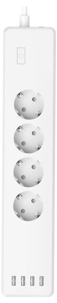 hama 00176628 Smarte WLAN-Steckdosenleiste 4-fach, einzeln schaltbar, Überlastsch., 4xUSB-1