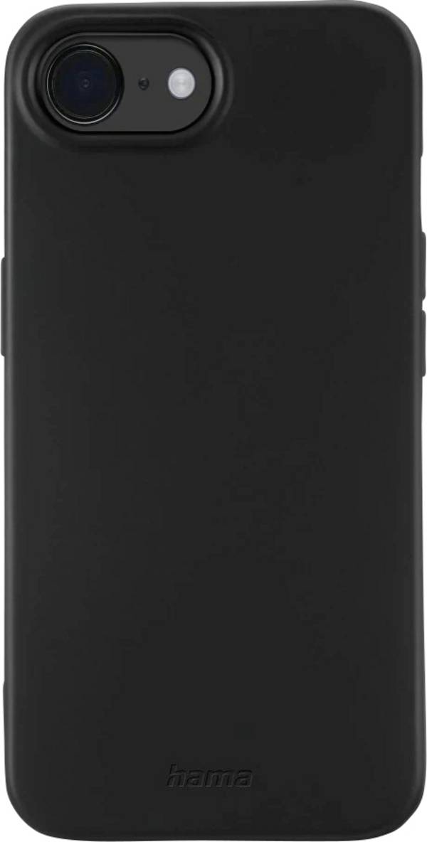 hama 00123721 Handyhülle "Fantastic Feel" für Apple iPhone 16e/17e, Schwarz