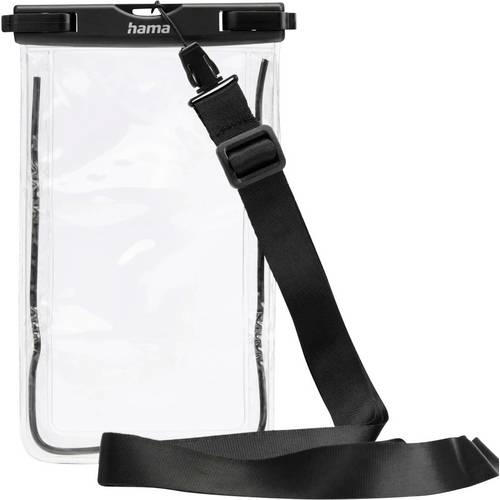 hama 00019858 Wasserdichte Handyhülle, bis 6,7, IPX8, Unterwasserhülle, zum Umhängen, SW