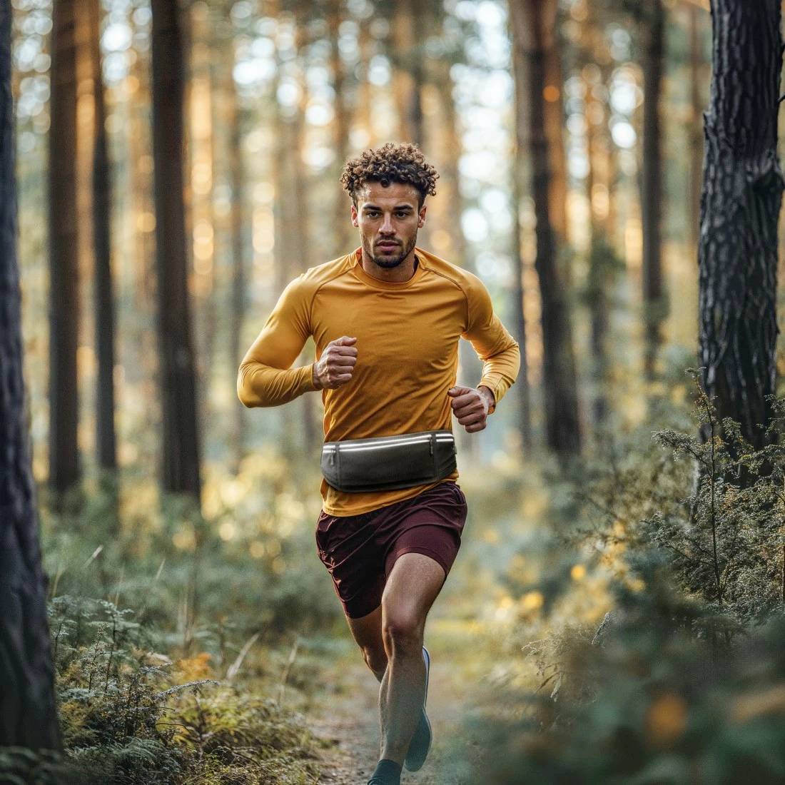 hama 00019859 Bauchtasche für Handys, Laufgürtel zum Joggen, reflektierend, Schwarz-6