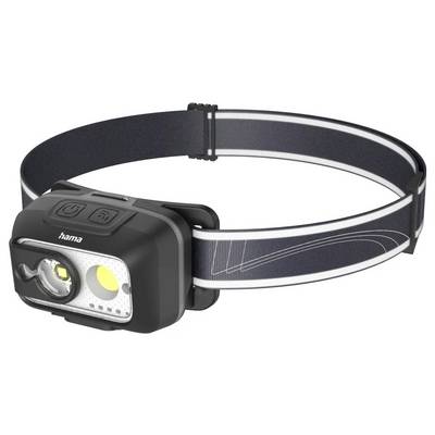 hama 00228609 LED-Stirnlampe "HL500-C", mit Akku, Kopflampe zum Joggen, Arbeiten, 4 Modi-0