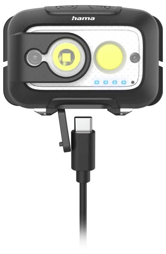 hama 00228609 LED-Stirnlampe "HL500-C", mit Akku, Kopflampe zum Joggen, Arbeiten, 4 Modi-4