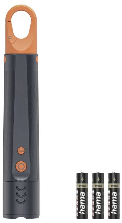 hama 00228604 LED-Taschenlampe "FLX350", Batterien, stoßfest, Aluminium, 4 Modi+SOS, Zoom-3