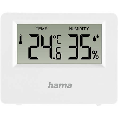 hama 00222222 Thermometer und Hygrometer Ebro, digital, für innen oder außen, Weiß