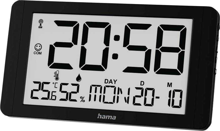 Hama 00222215 Wand- /Tischuhr Digitale Uhr Rechteck Schwarz